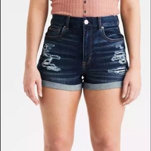 American Eagle Hi-Rise Shorty Shorts